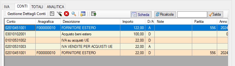 come registrare una fattura acquisto estero